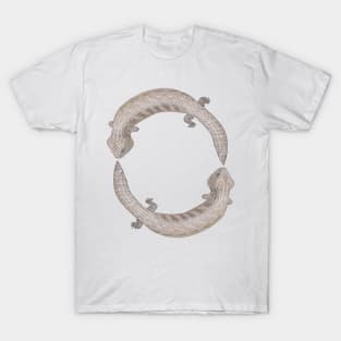 Blue tongue skink circle T-Shirt